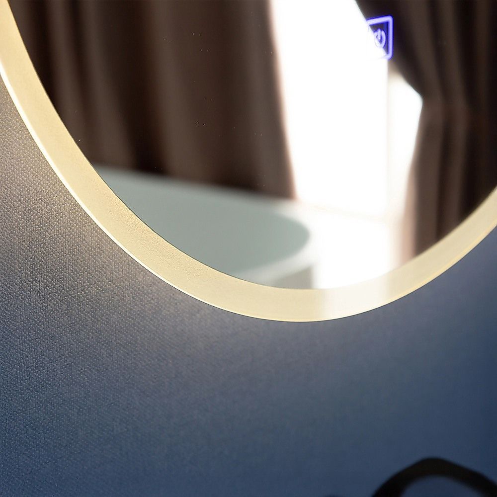 70cm LED Wall Mirror Bathroom Mirrors Light Decor Round
