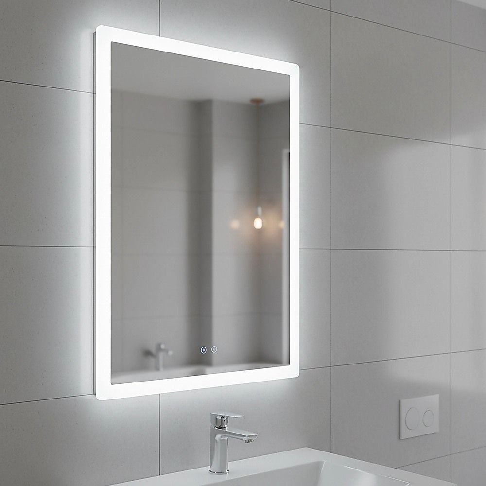Smart Mirror Bathroom Vanity LED Lighted Wall Mirror 800x600mm