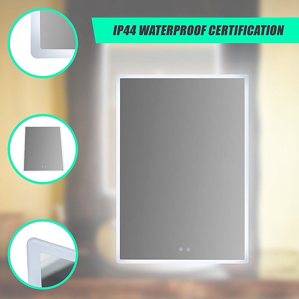 Smart Mirror Bathroom Vanity LED Lighted Wall Mirror 800x600mm