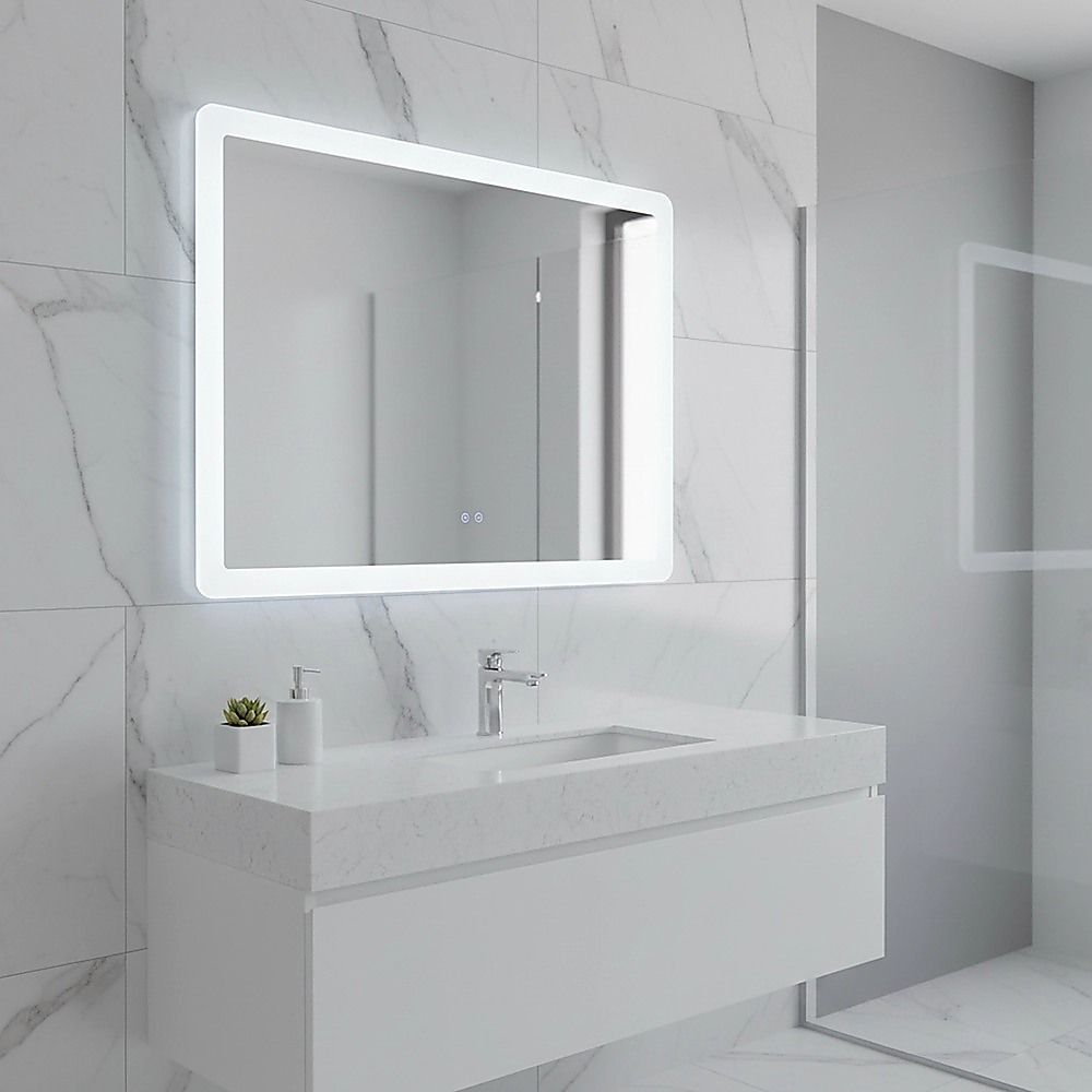 Smart Mirror Bathroom Vanity LED Lighted Wall Mirror 1000x700mm