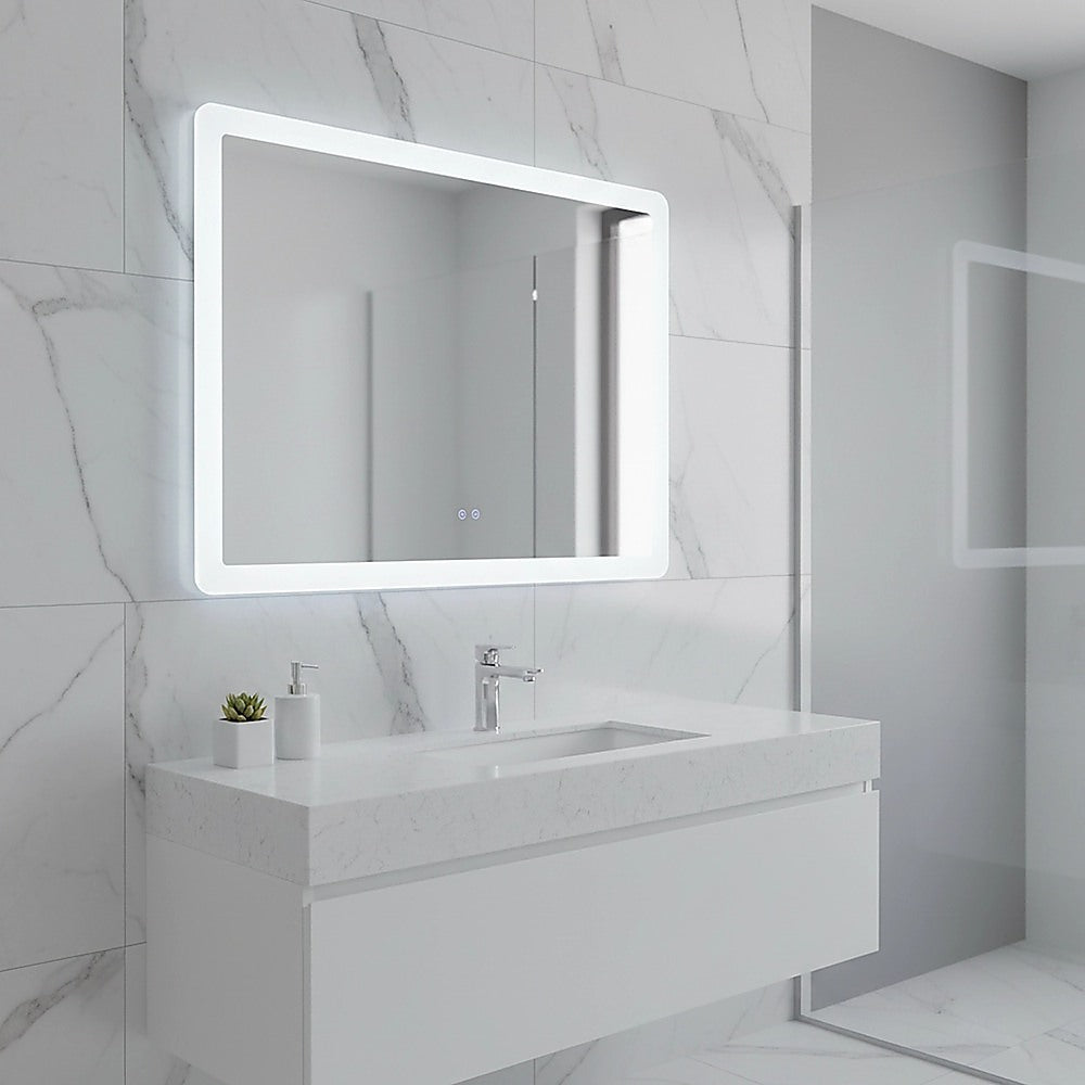 Smart Mirror Bathroom Vanity LED Lighted Wall Mirror 1000x700mm