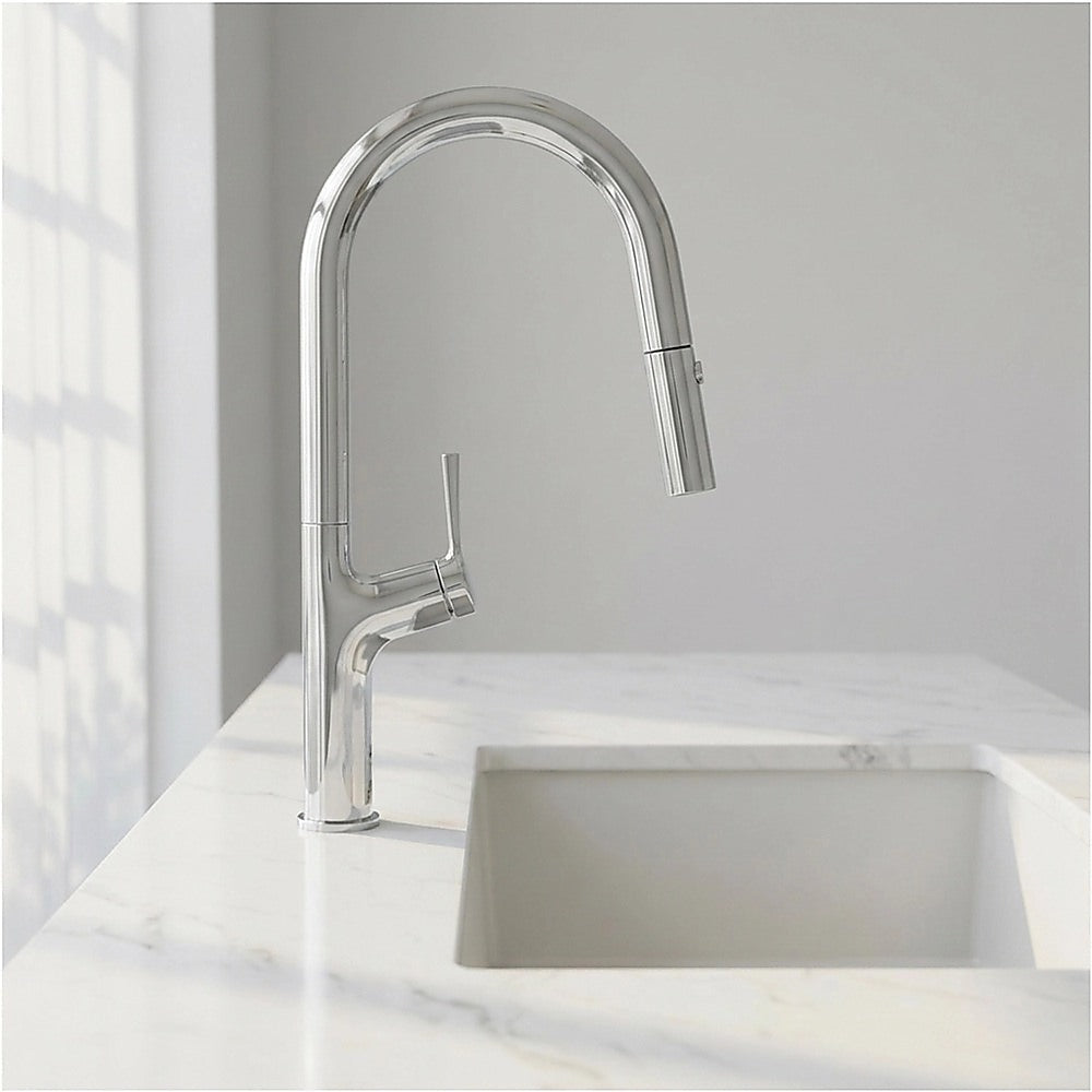Kitchen Laundry Bathroom Basin Sink Pull Out Mixer Tap Faucet in Chrome