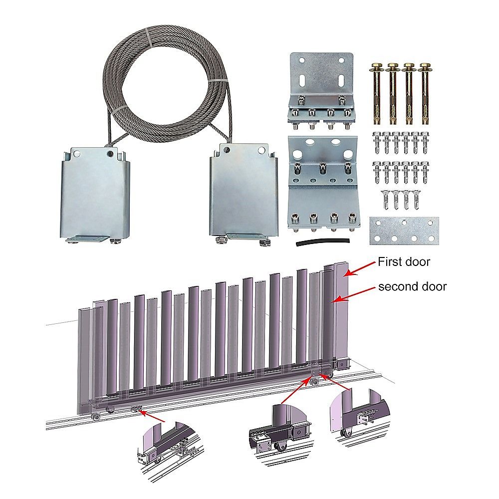 Telescopic Sliding Gate Pulley System