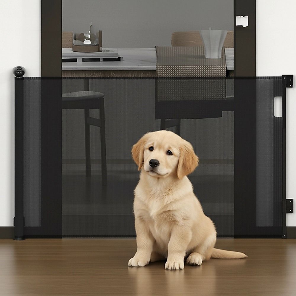 Retractable Baby Safety Fence Pet Stair Gate Barrier for Kids Dog Cat 3M