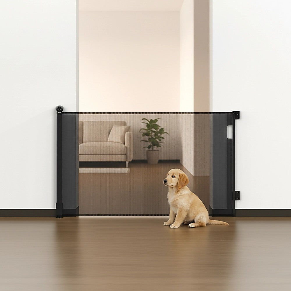 Retractable Baby Safety Fence Pet Stair Gate Barrier for Kids Dog Cat 3M