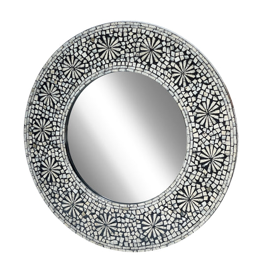 Swirl Mother of Pearl Handcrafted Mirror