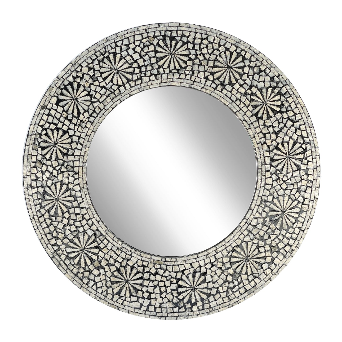 Swirl Mother of Pearl Handcrafted Mirror