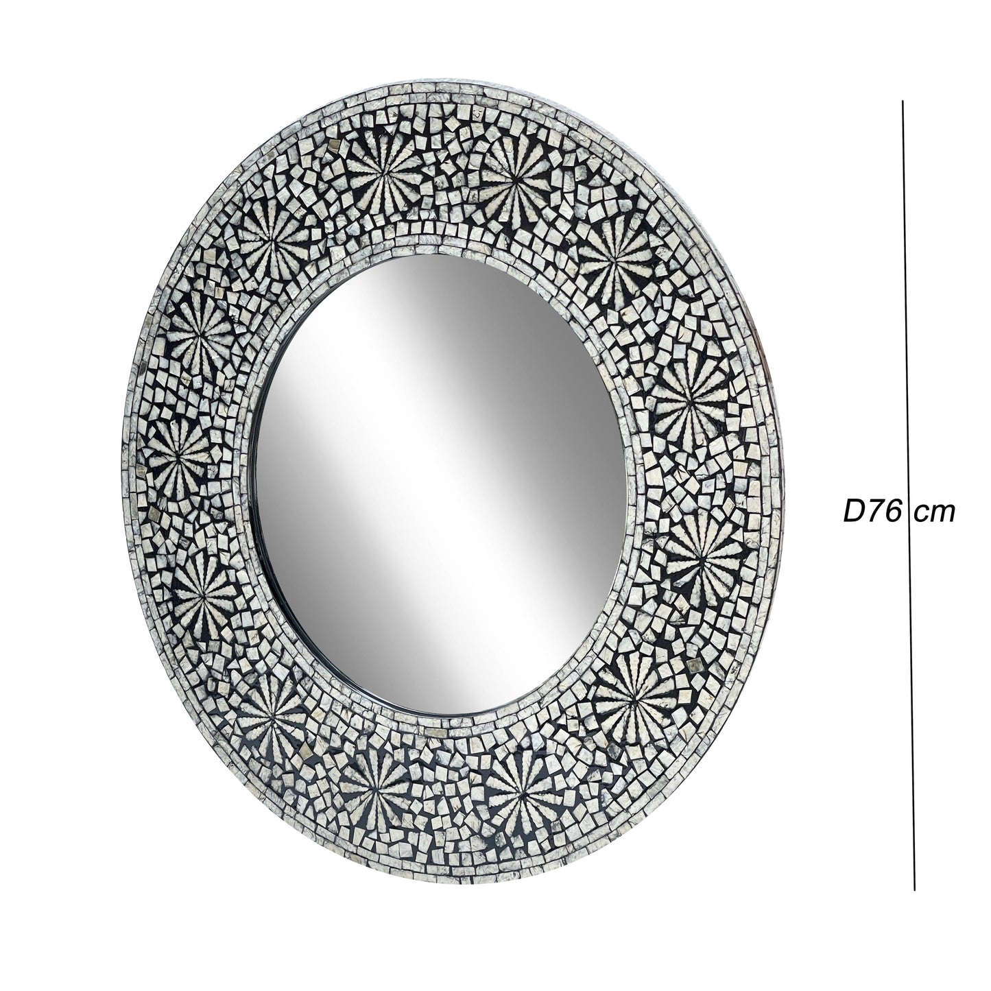 Swirl Mother of Pearl Handcrafted Mirror