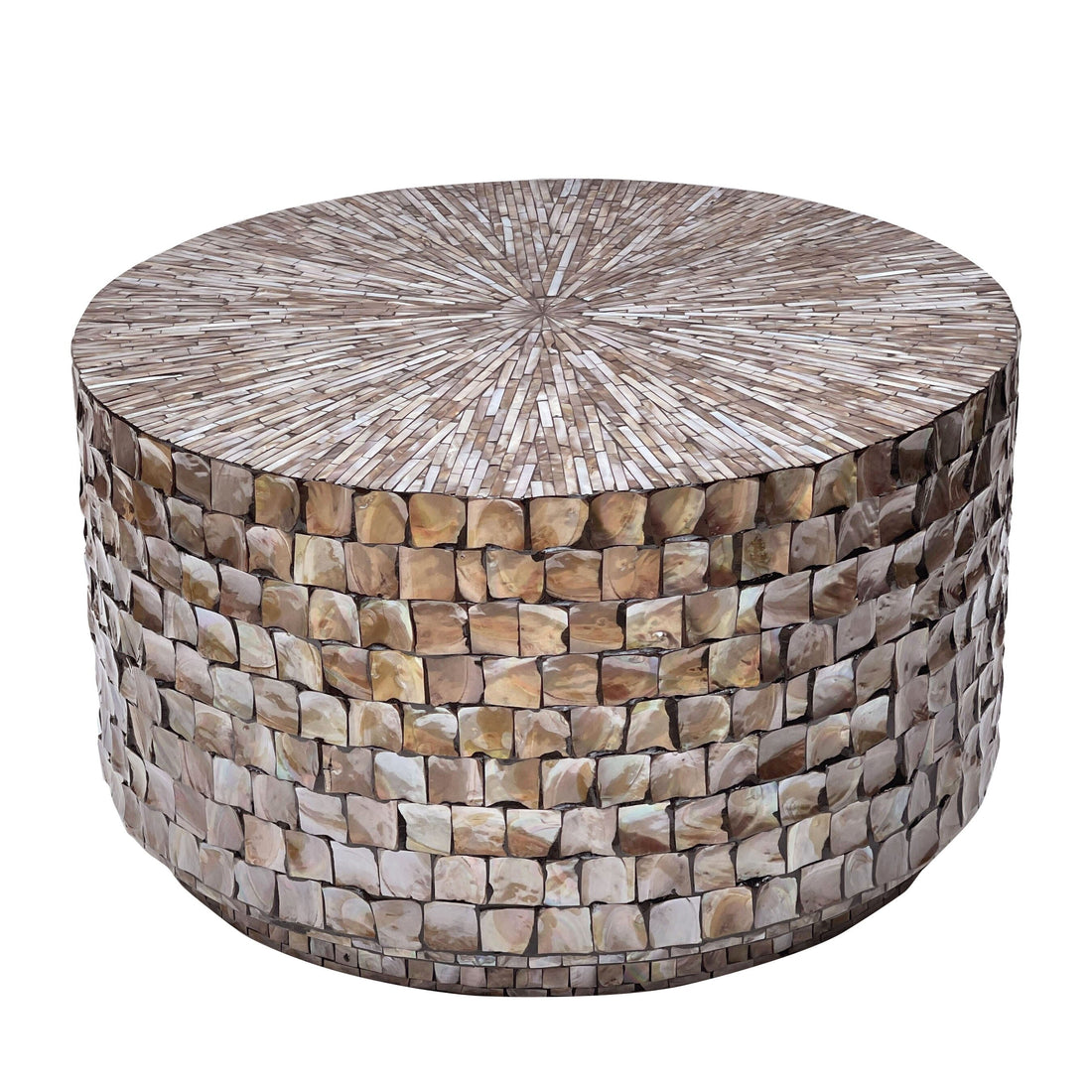 Mariner Mother of Pearl Handcrafted Coffee Table
