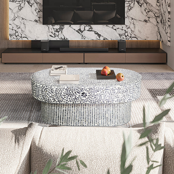 Floral Mother of Pearl Coffee Table