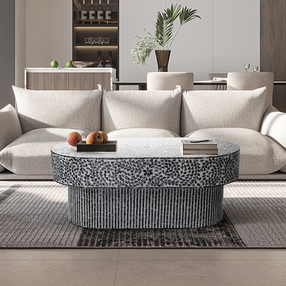 Floral Mother of Pearl Coffee Table