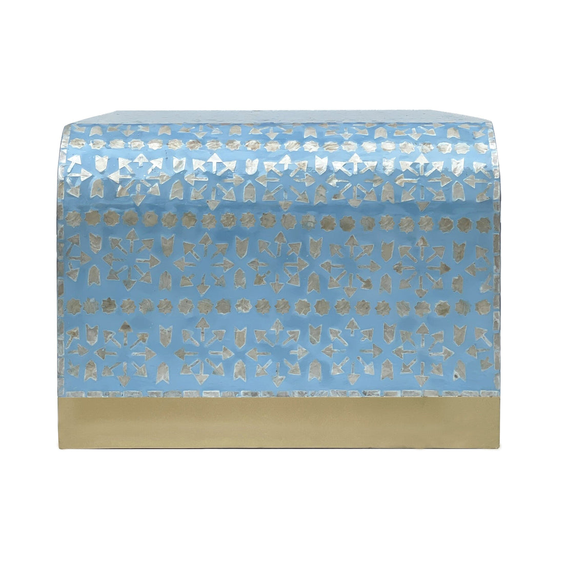 Mother of Pearl Mediterranean Breeze Low Profile Coffee Table