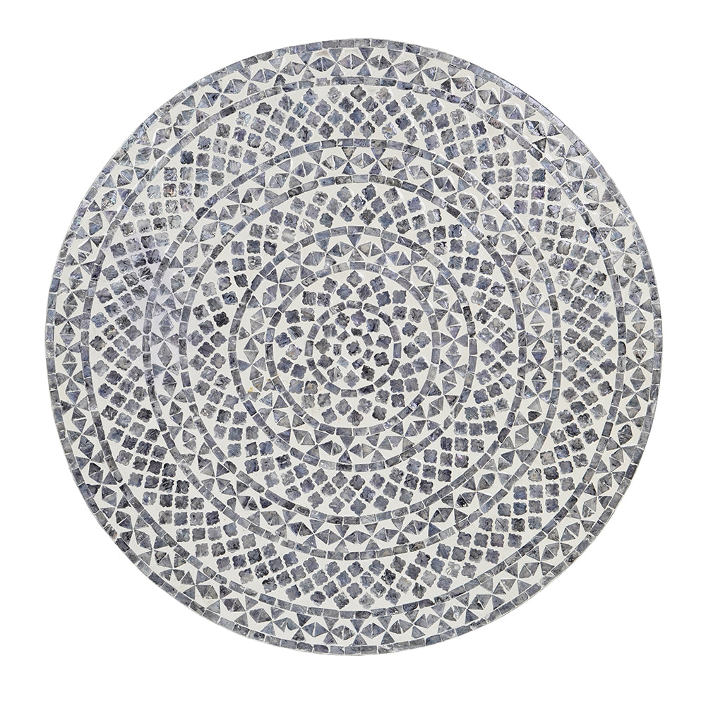 Diamond Mother of Pearl Coffee Table (Black)