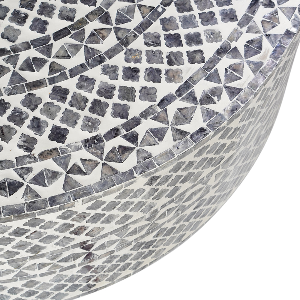 Diamond Mother of Pearl Coffee Table (Black)