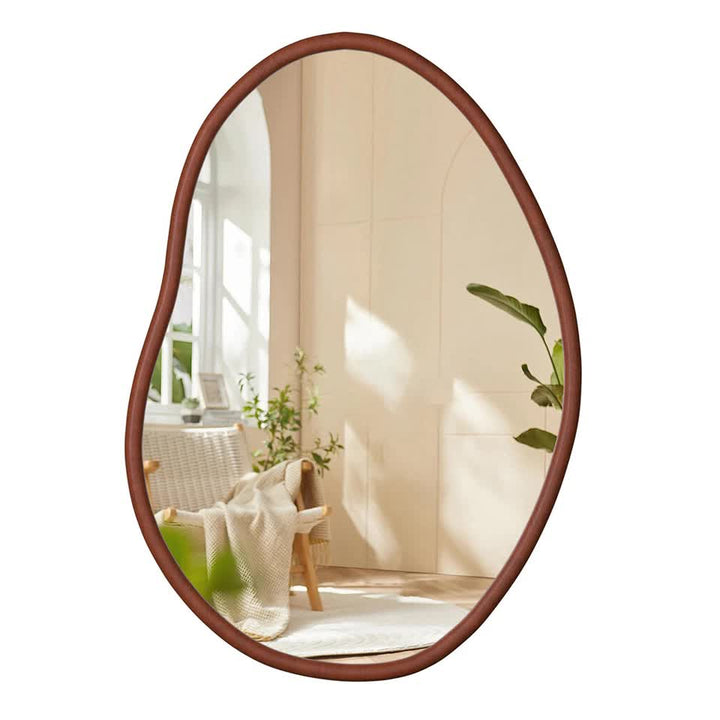 Wooden Frame Wall Mirror - Entryway & Hall Decor