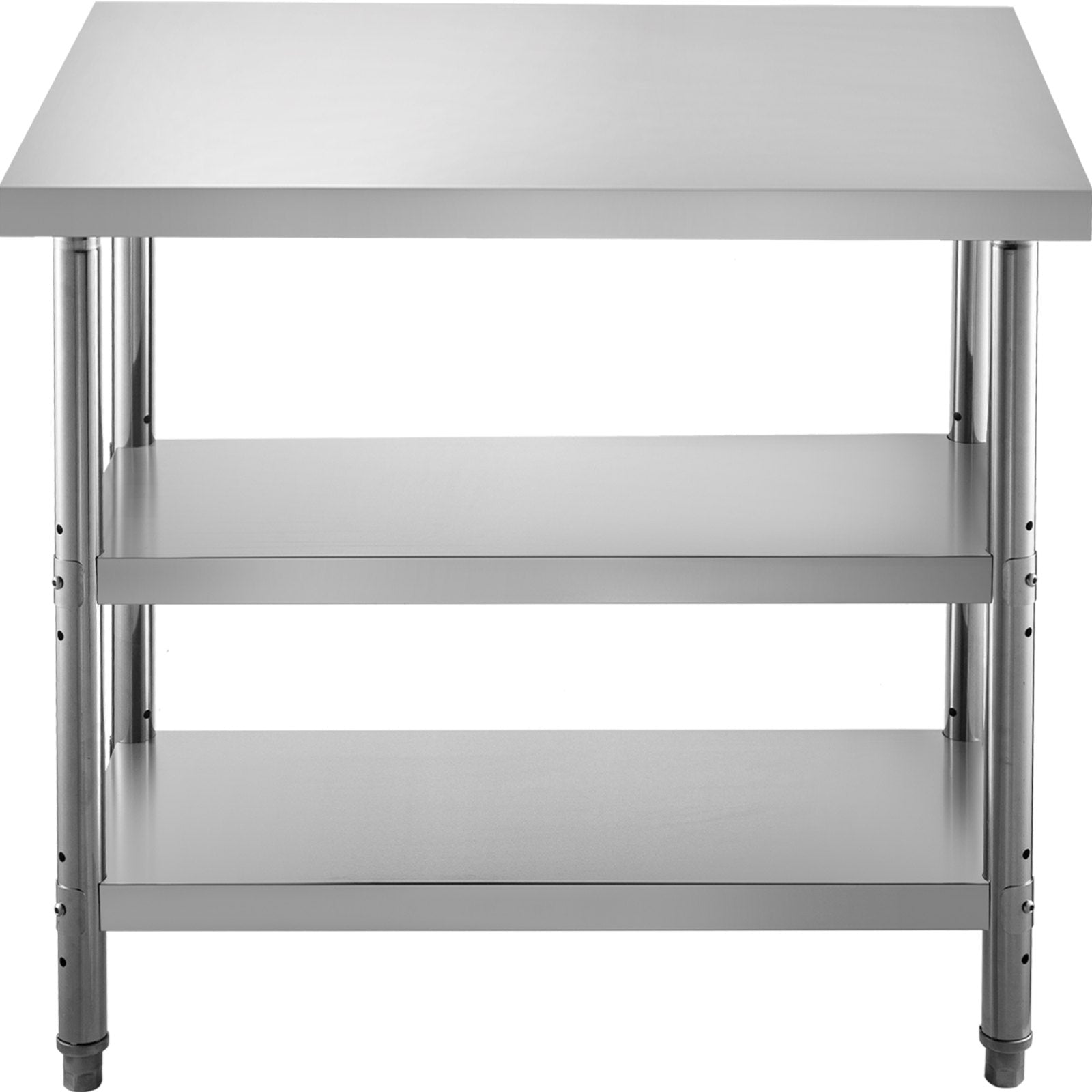 VEVOR Stainless Steel Prep Table, 1520x450x855 mm Commercial Stainless Steel Table