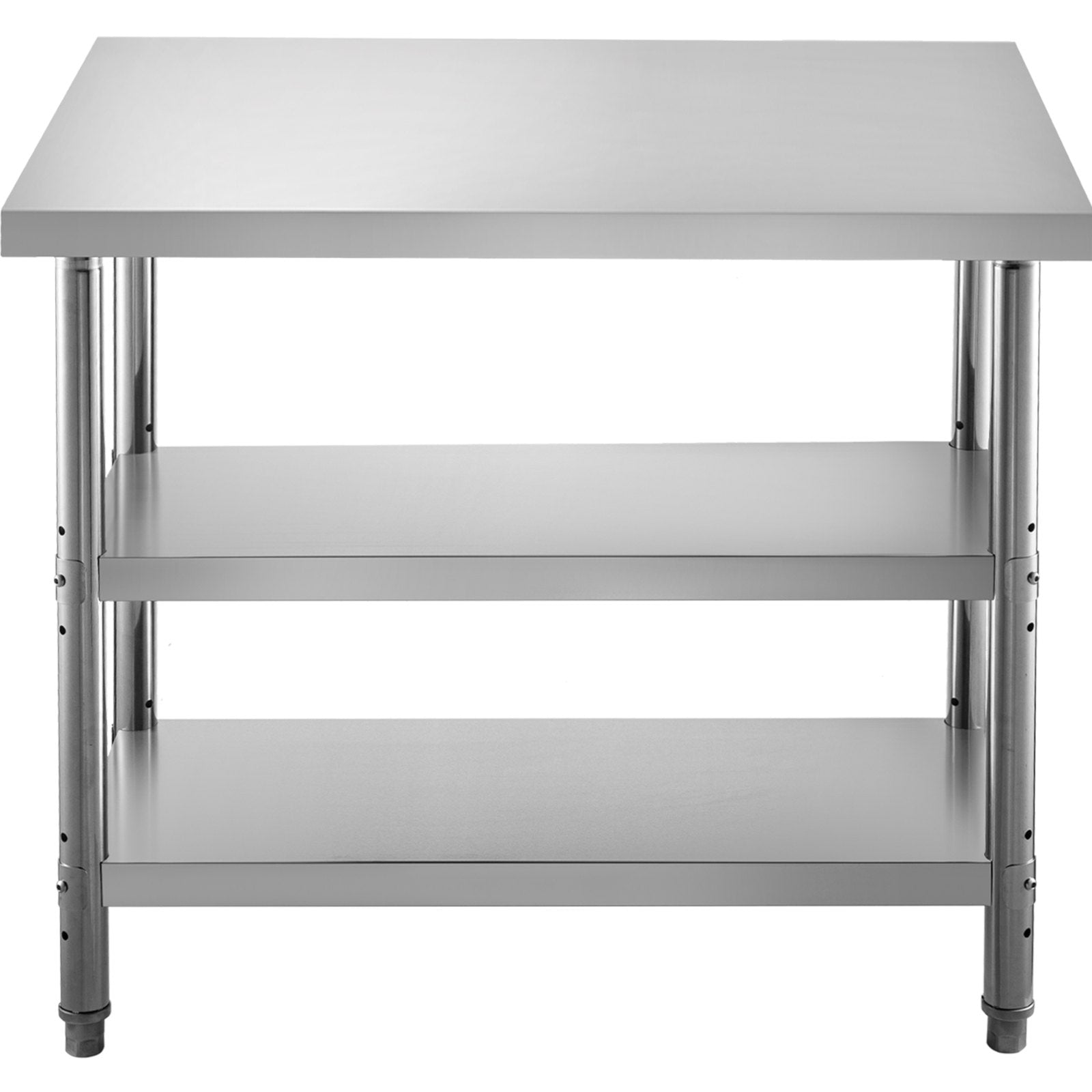 VEVOR Stainless Steel Prep Table, 1520x450x855 mm Commercial Stainless Steel Table