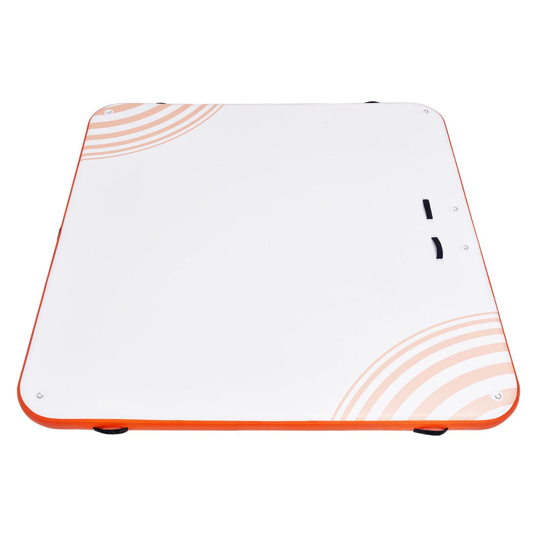 Inflatable Floating Dock, 10 x 10FT Inflatable Dock Platform, Non-Slip Water Floating Dock Mat with Portable Carrying Bag & Detachable Ladder, Floating Platform Island Raft for Pool Beach Ocean