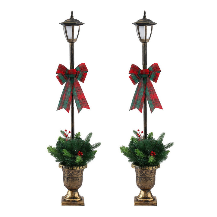 Jingle Jollys Christmas Lights 125cm Lamp Post 50 LED Fairy Light Decorations
