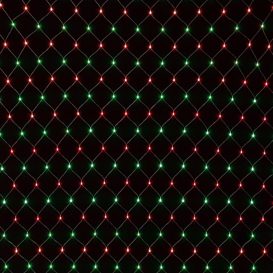Jingle Jollys Christmas Lights 6x4m Christmas Net Lights 1000LED Red Green Festive Lighting